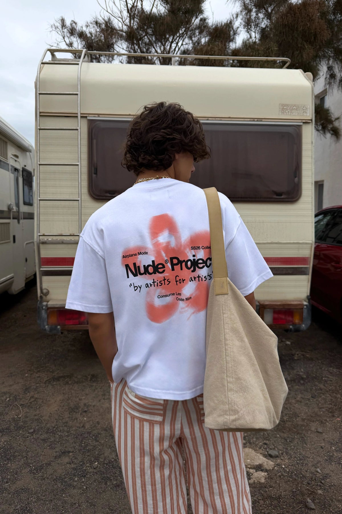 Jave Tee White/Orange