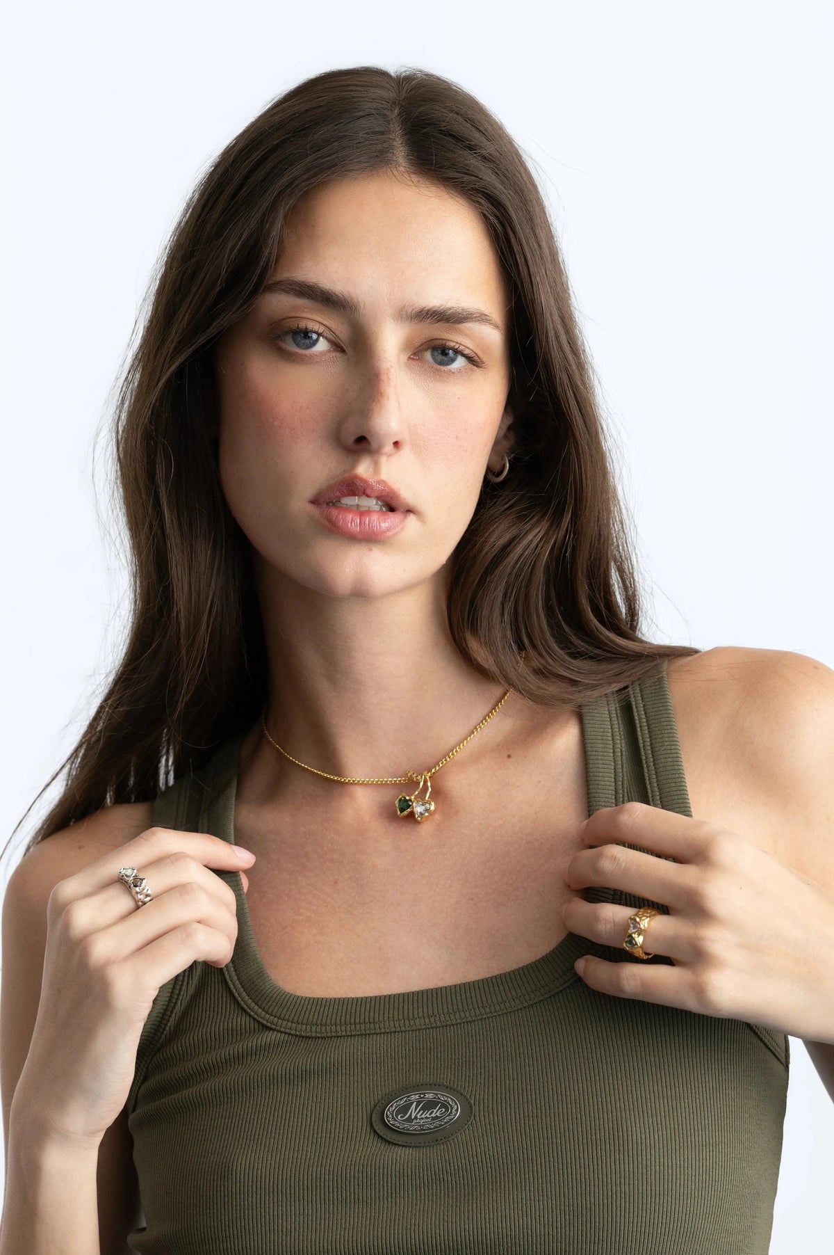 Hearts Necklace Gold