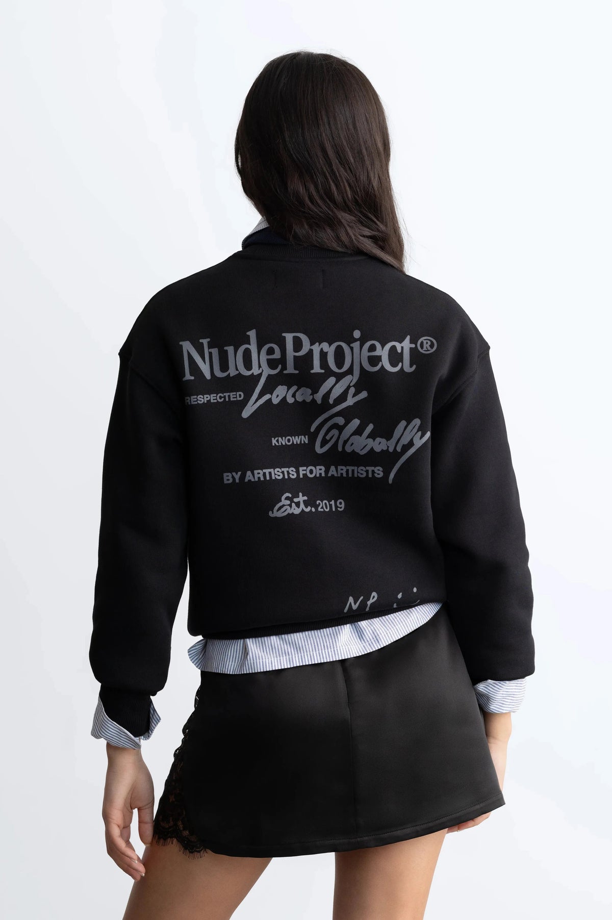 Sudadera Sin Capucha Global Soon Negro