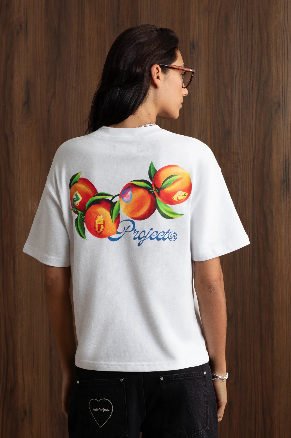 Camiseta Peach Blanca