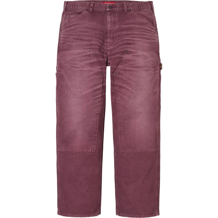 Worn Double Knee Painter Pant — Burgundy