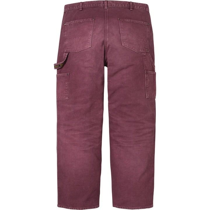 Worn Double Knee Painter Pant — Burgundy
