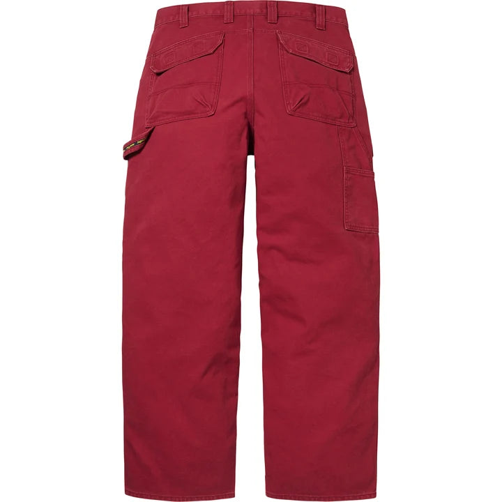 Double Knee Utility Pant — Red