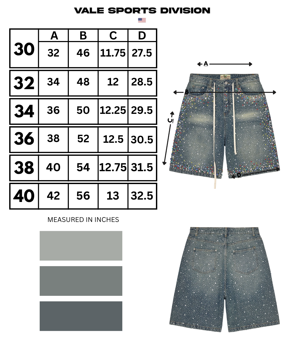 RAINSTORM V2 JORTS - Vale Forever