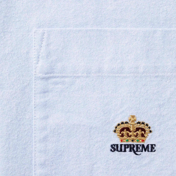 Loose Fit Flannel Oxford Shirt — Light Blue