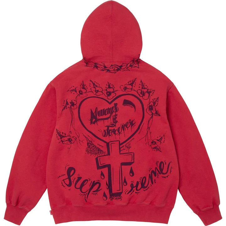 Forever Hooded Sweatshirt — Red