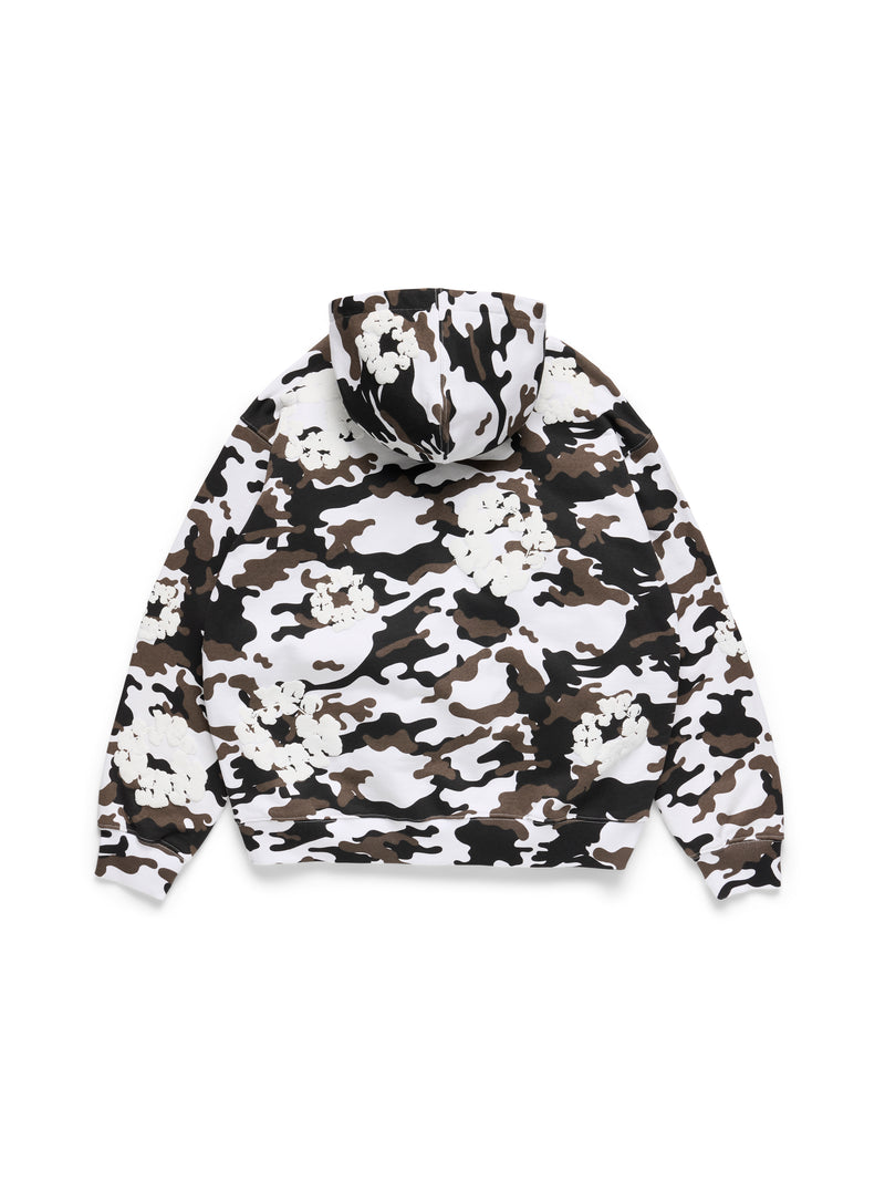 Cotton Wreath Hoodie Snow Camo