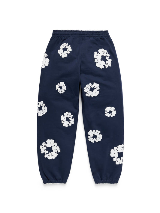 Cotton Wreath Sweatpants Navy