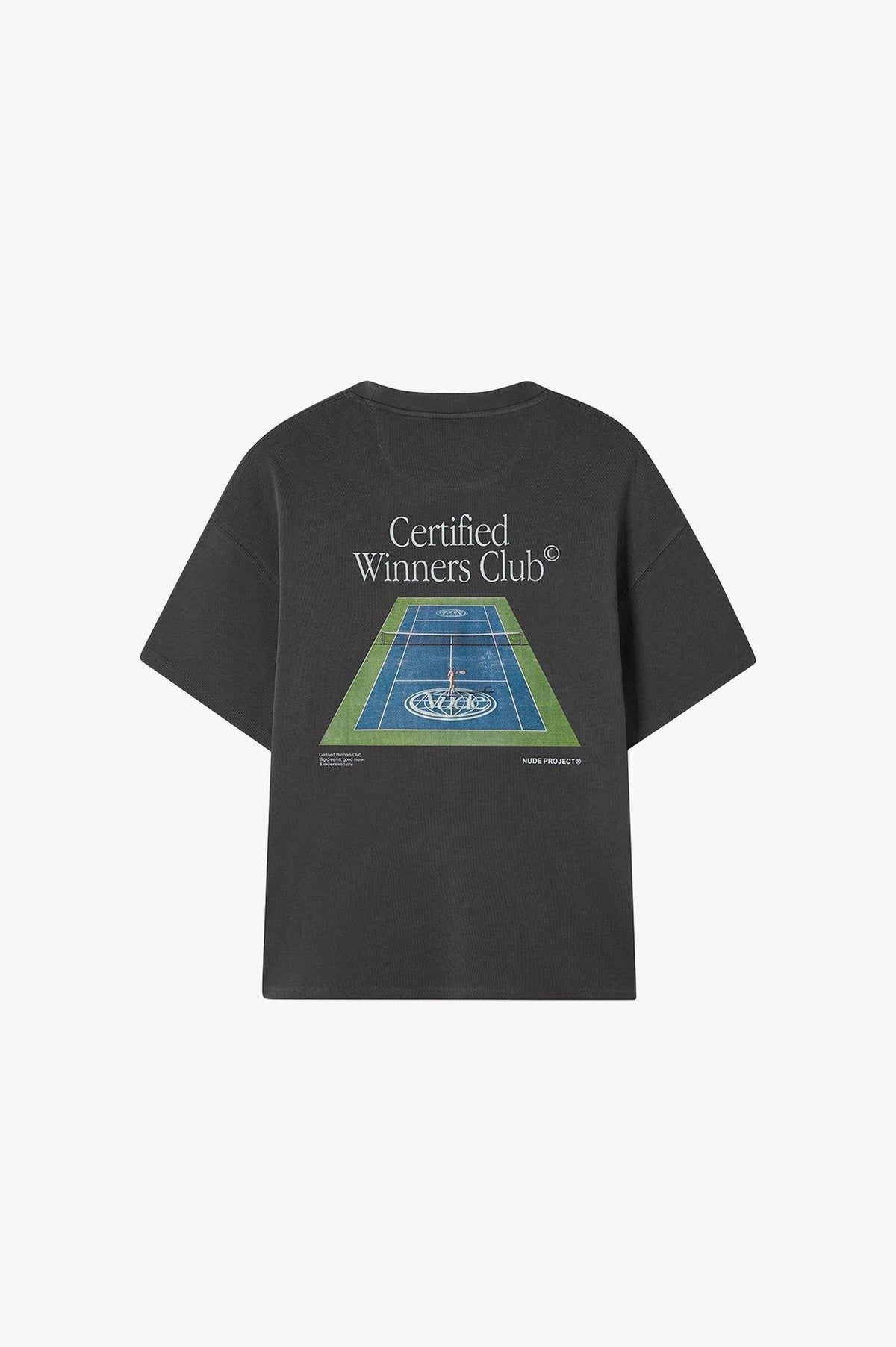 Camiseta Tennis Gris Oscuro