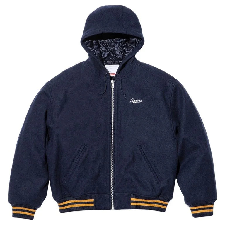Supreme/Larry Clark Hooded Varsity Jacket