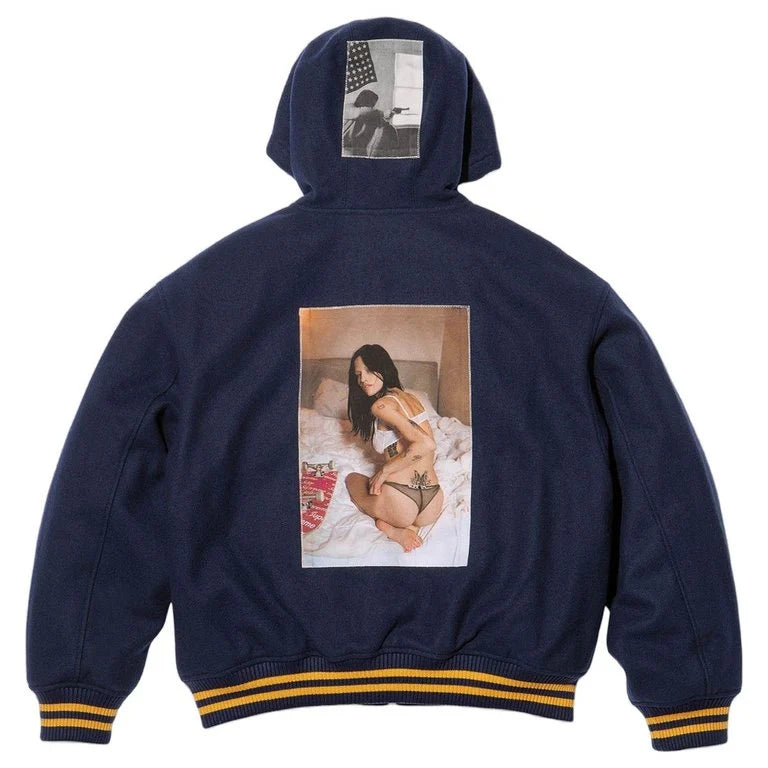 Supreme/Larry Clark Hooded Varsity Jacket
