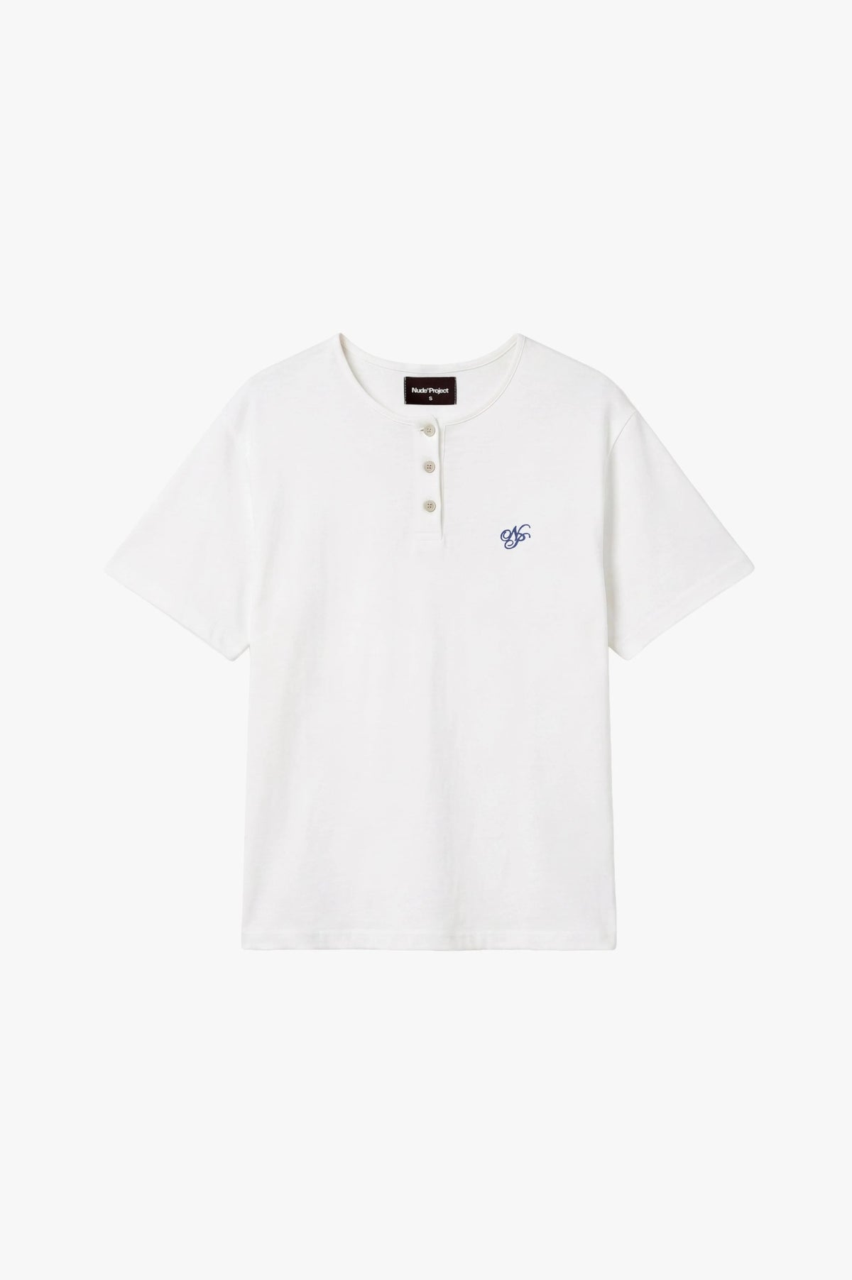 Henley Neck Tee White/Grey 2xPack