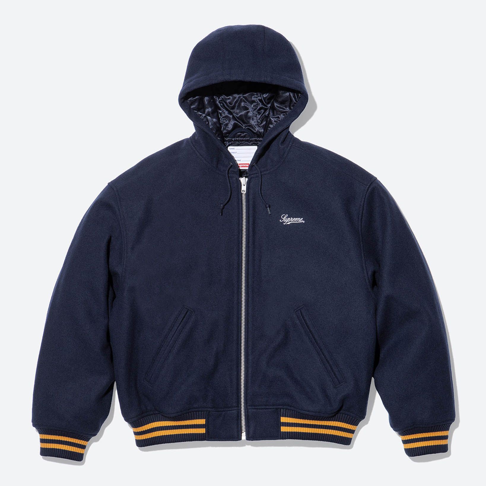 Supreme/Larry Clark Hooded Varsity Jacket