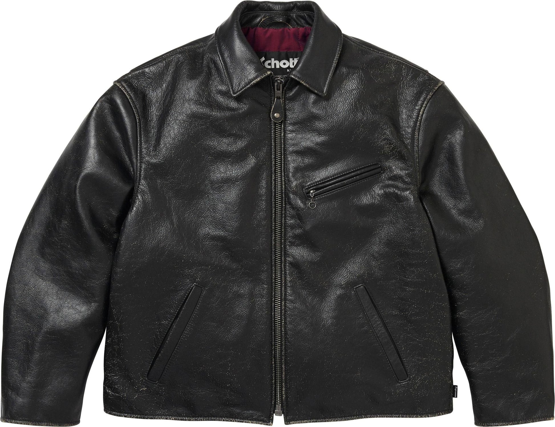Supreme®/Schott® Distressed Leather Jacket