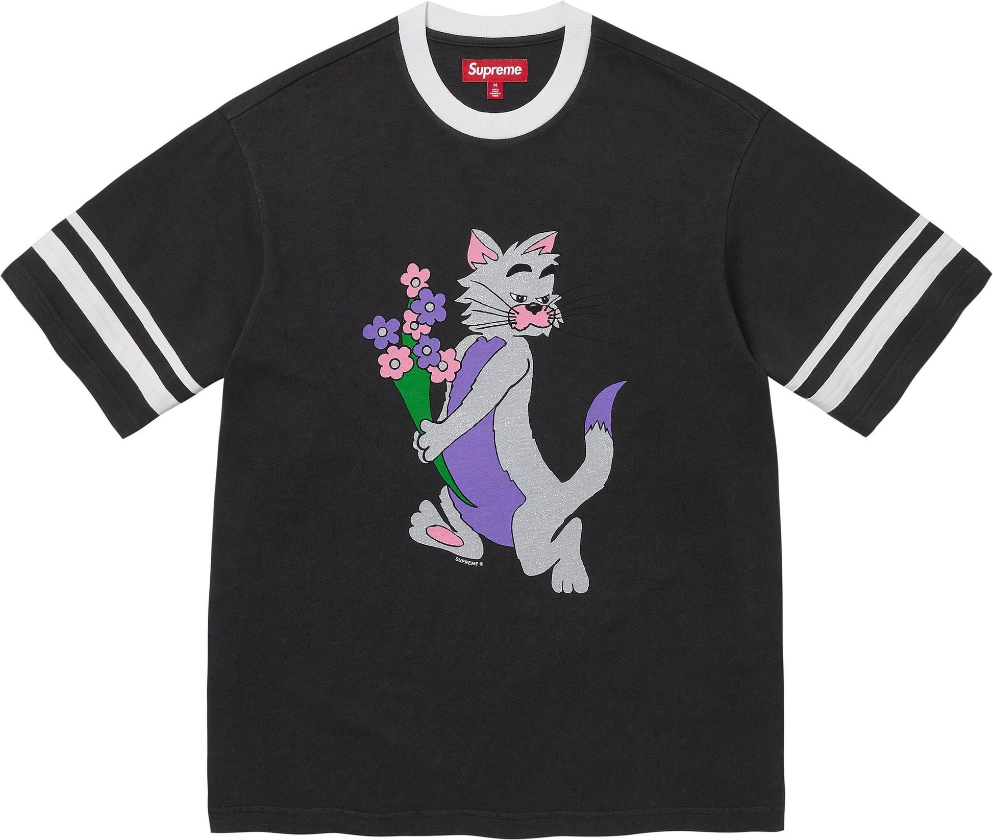 Glitter Cat S/S Top