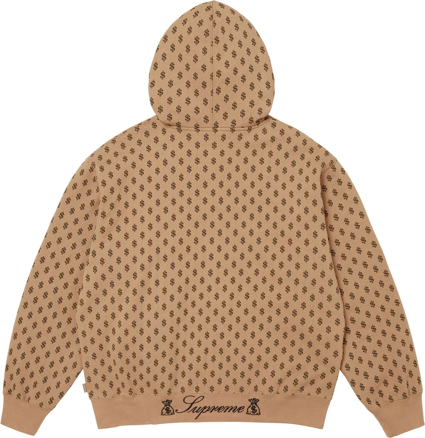 God Over Money Zip Up Hooded Sweatshirt