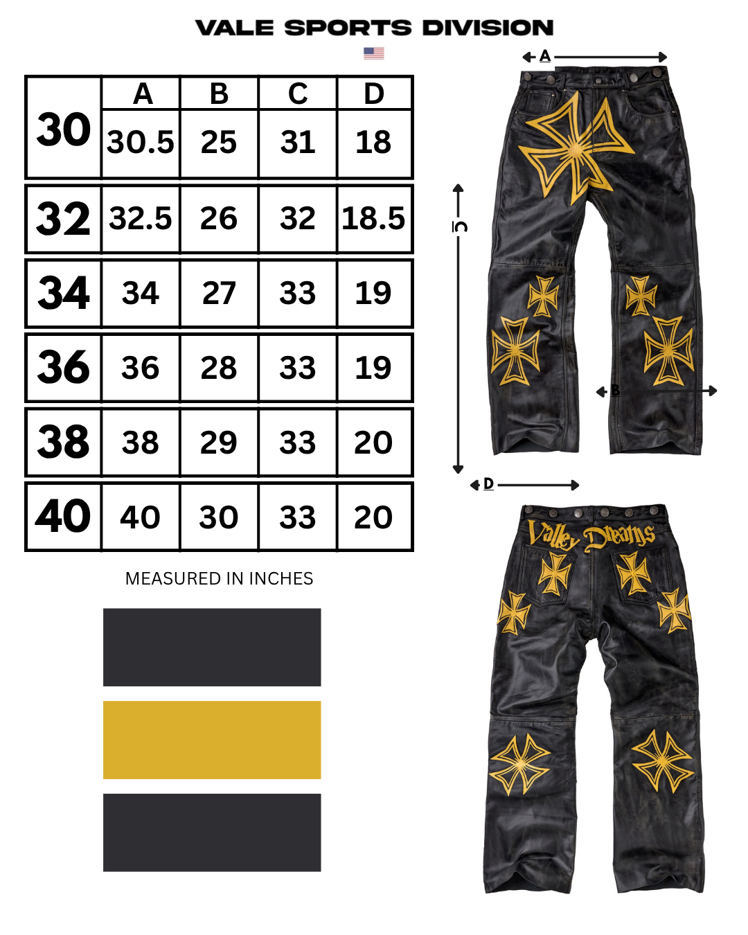 LEATHER CROXXX DENIM [CANARY]