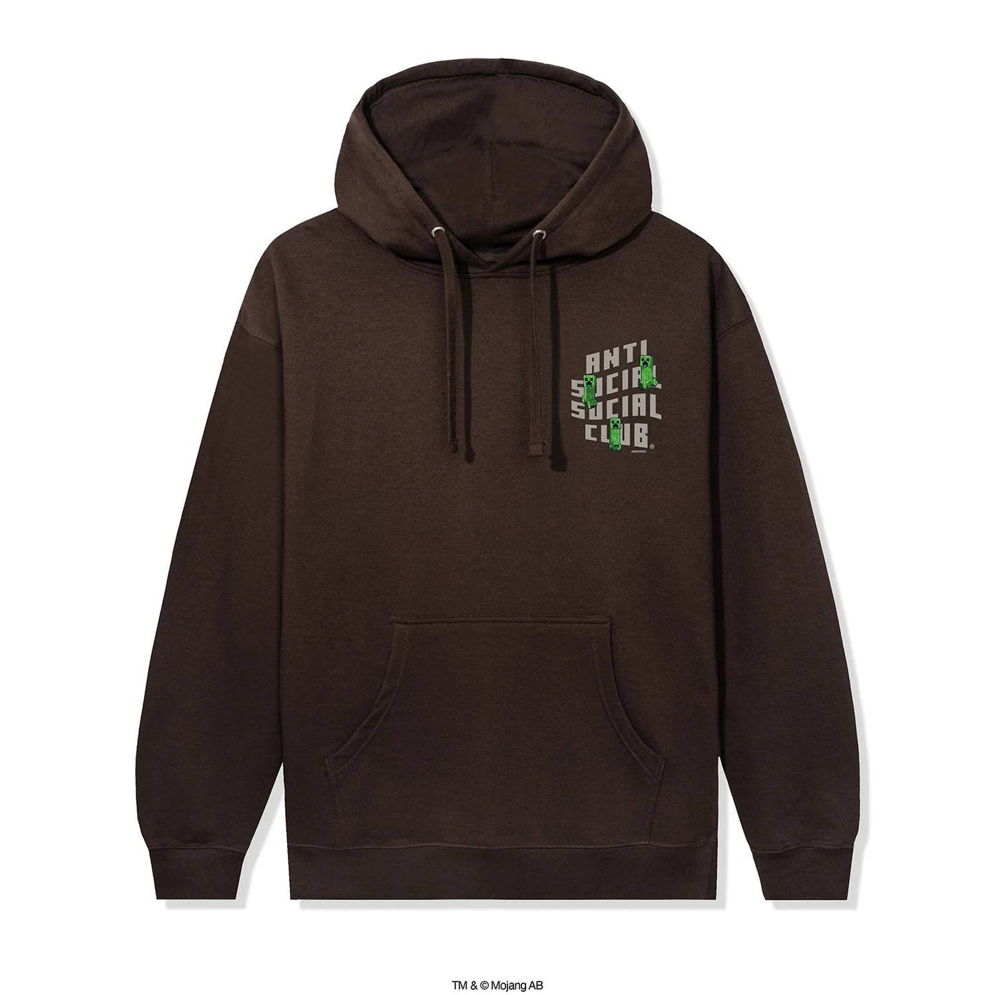 ASSC X MINECRAFT CREEPER LOGO HOODIE (BROWN)