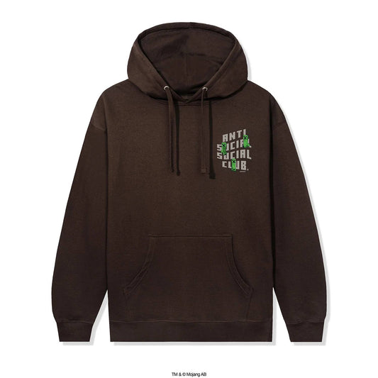 ASSC X MINECRAFT CREEPER LOGO HOODIE (BROWN)