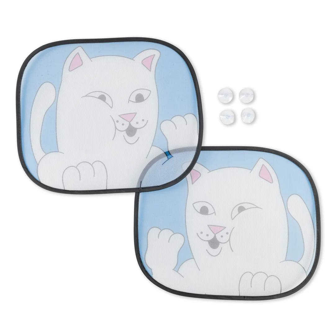 SQUISHED NERM CAR SIDE WINDOW SHADE (BLUE)