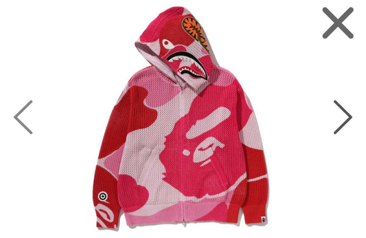 ABC CAMO CROCHET SHARK RELAXED FIT FULL ZIP HOODIE
