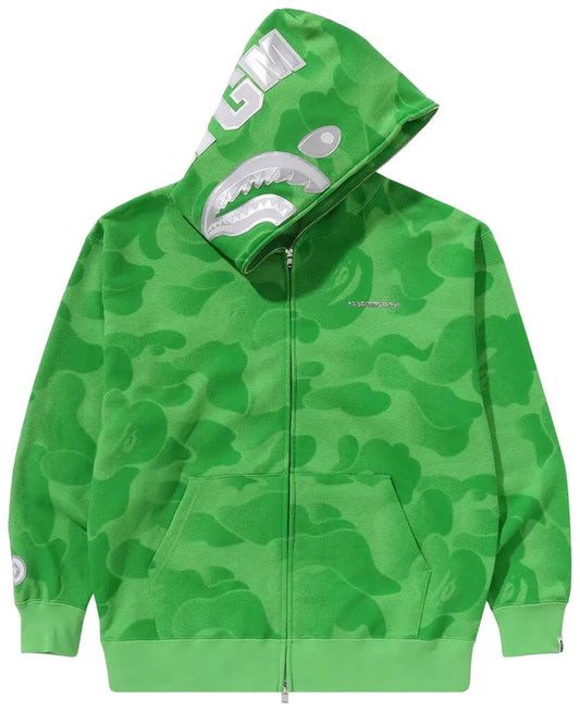 BAPE INK SHARK HOODIE GREEN