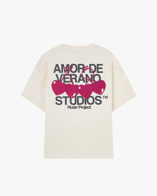 NUDE XOXO TEE CREMA