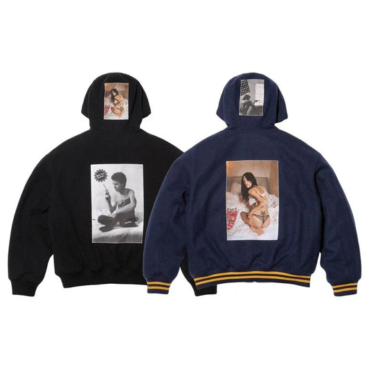 Supreme/Larry Clark Hooded Varsity Jacket